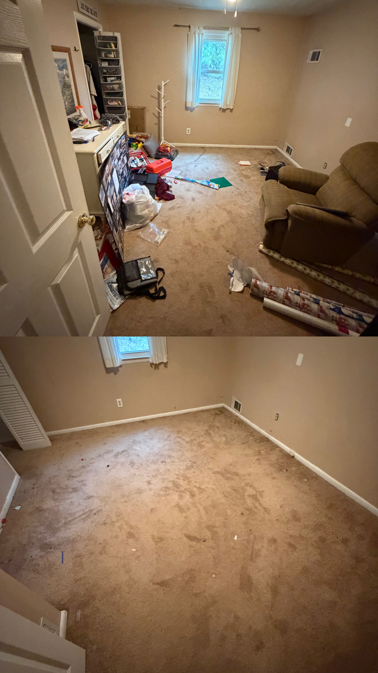 Backyard yard waste removal